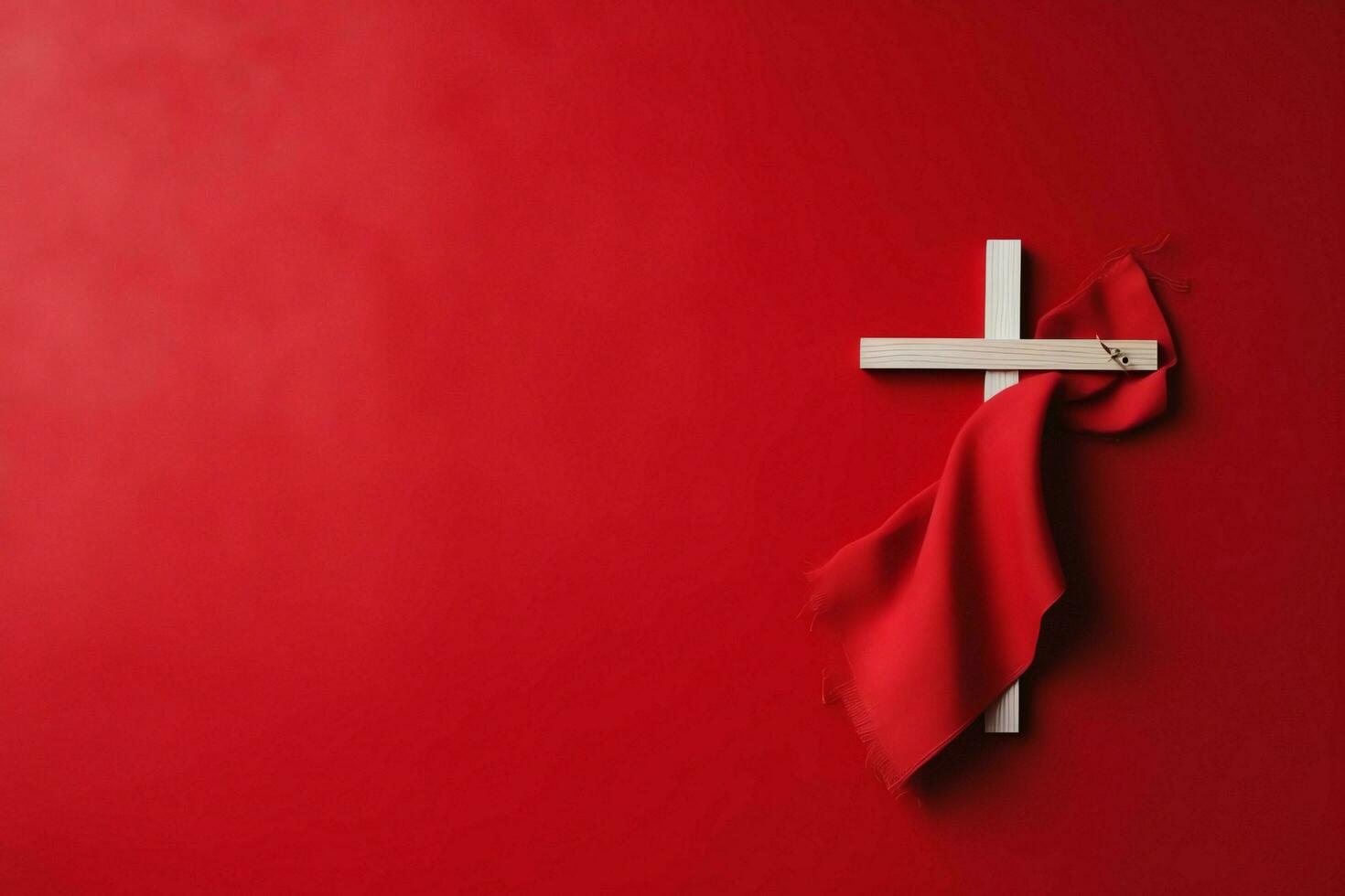 Happy good friday celebration concept with crown of thorns, bible, christian cross and copy space concept by AI Generated photo