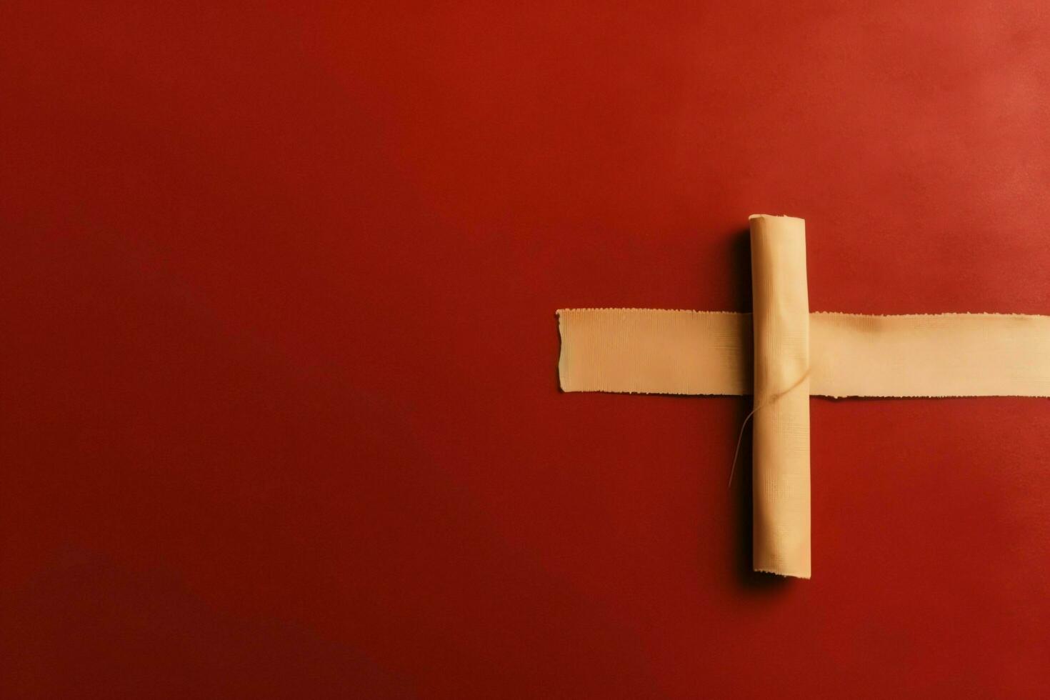 Happy good friday celebration concept with crown of thorns, bible, christian cross and copy space concept by AI Generated photo