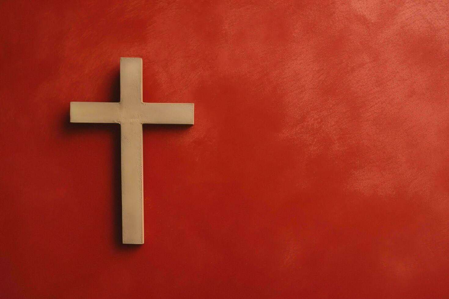 Happy good friday celebration concept with crown of thorns, bible, christian cross and copy space concept by AI Generated photo