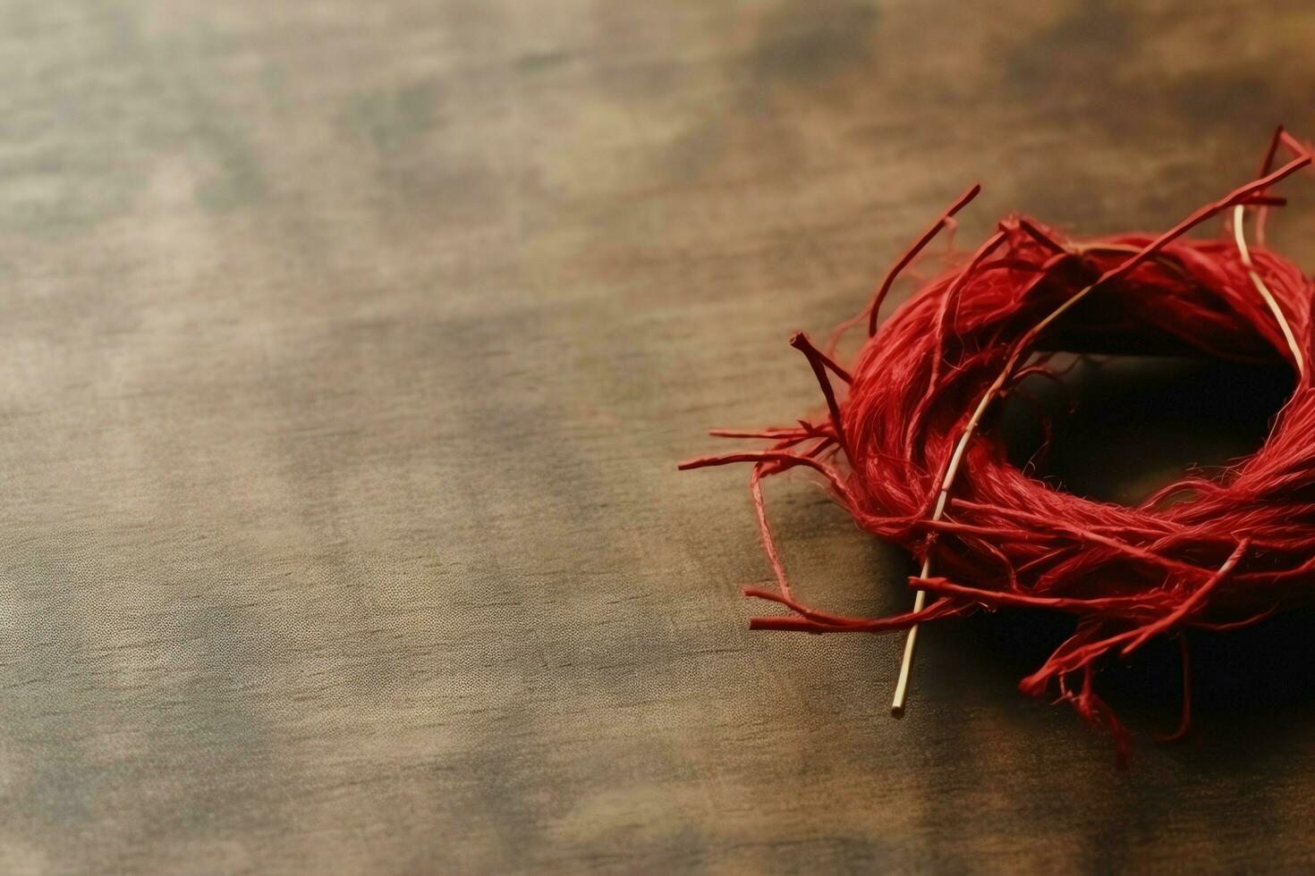 Happy good friday celebration concept with crown of thorns, bible, christian cross and copy space concept by AI Generated photo