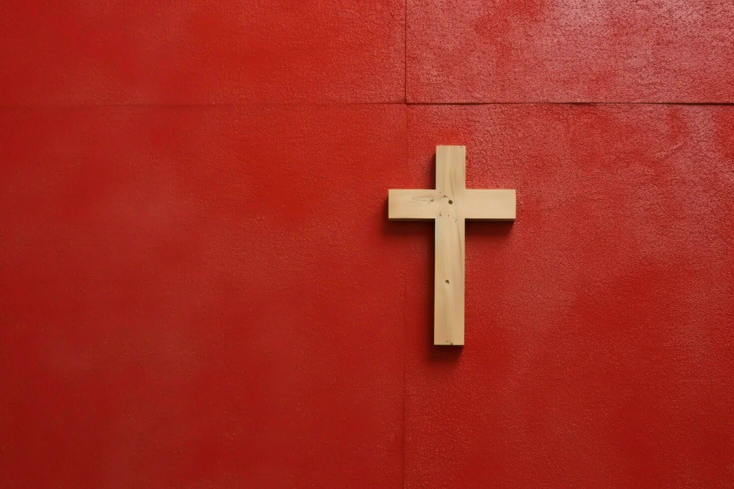 Happy good friday celebration concept with crown of thorns, bible, christian cross and copy space concept by AI Generated photo