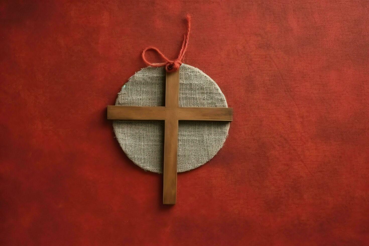 Happy good friday celebration concept with crown of thorns, bible, christian cross and copy space concept by AI Generated photo