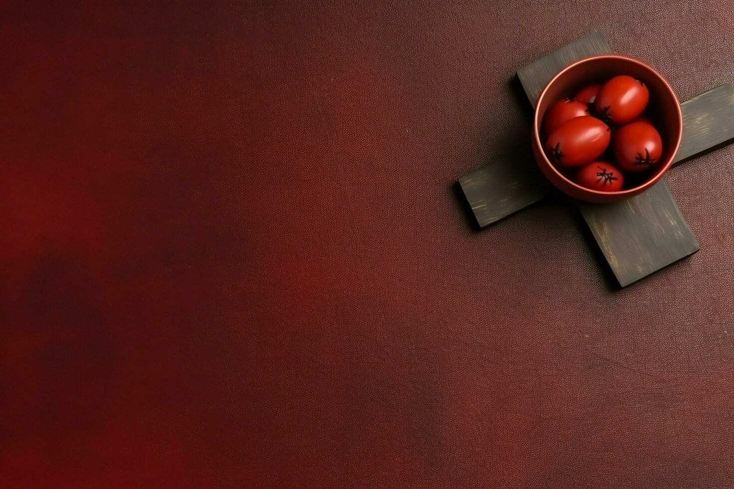 Happy good friday celebration concept with crown of thorns, bible, christian cross and copy space concept by AI Generated photo