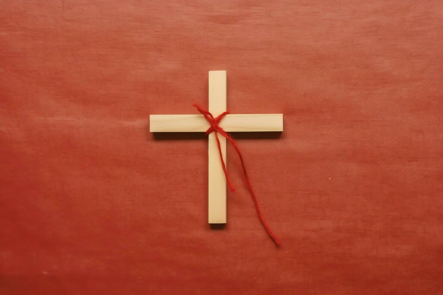Happy good friday celebration concept with crown of thorns, bible, christian cross and copy space concept by AI Generated photo