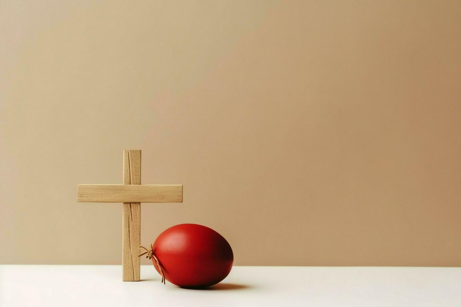 Happy good friday celebration concept with crown of thorns, bible, christian cross and copy space concept by AI Generated photo