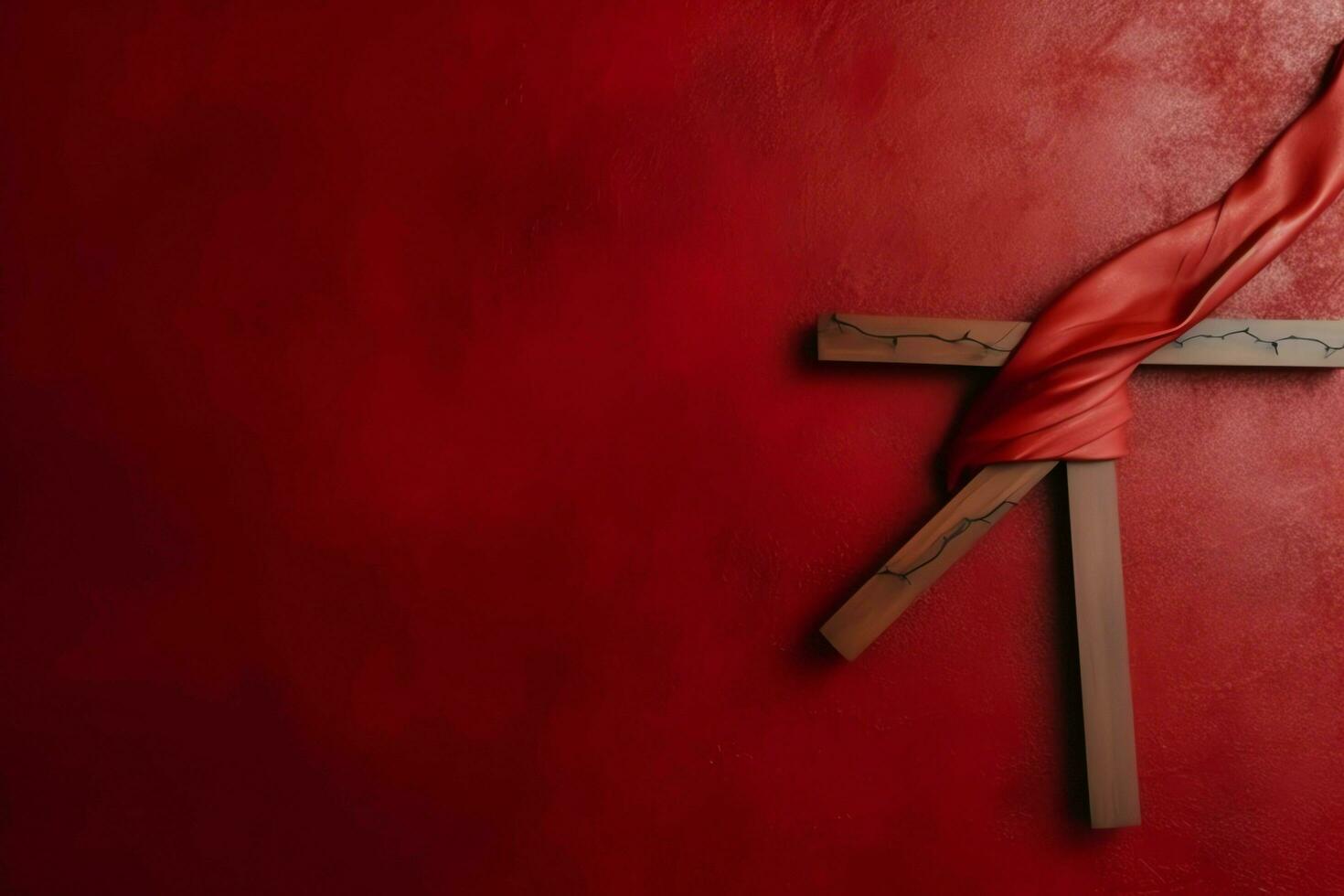 Happy good friday celebration concept with crown of thorns, bible, christian cross and copy space concept by AI Generated photo