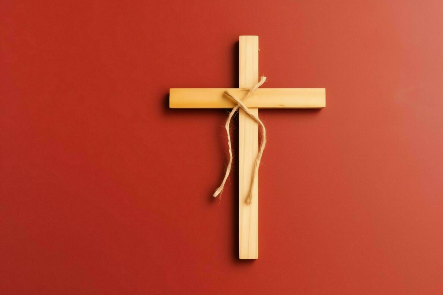 Happy good friday celebration concept with crown of thorns, bible, christian cross and copy space concept by AI Generated photo