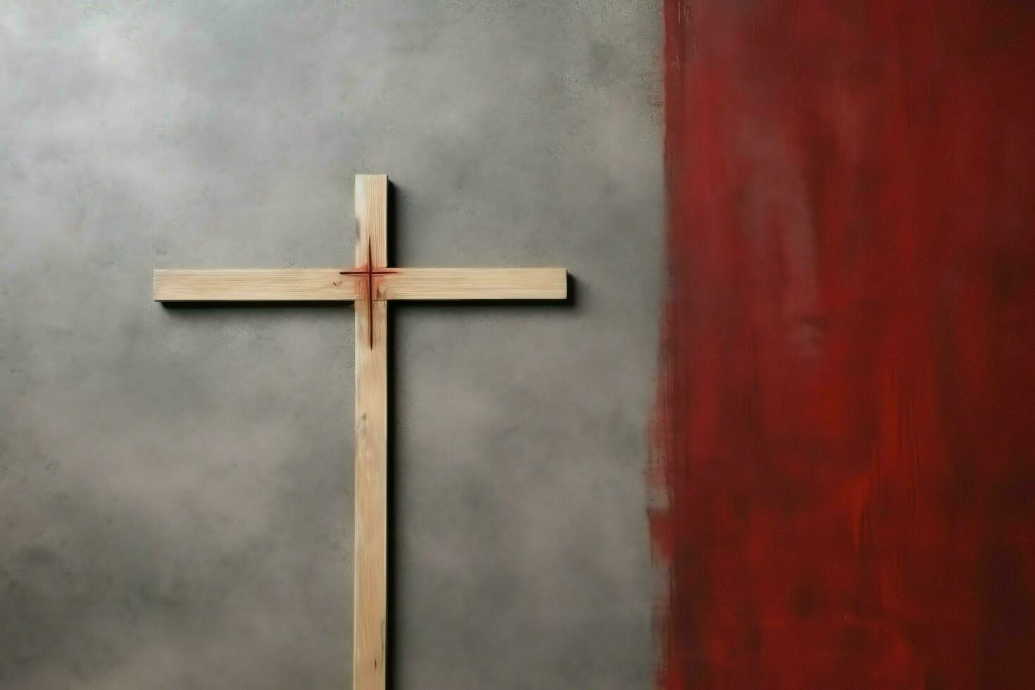 Happy good friday celebration concept with crown of thorns, bible, christian cross and copy space concept by AI Generated photo