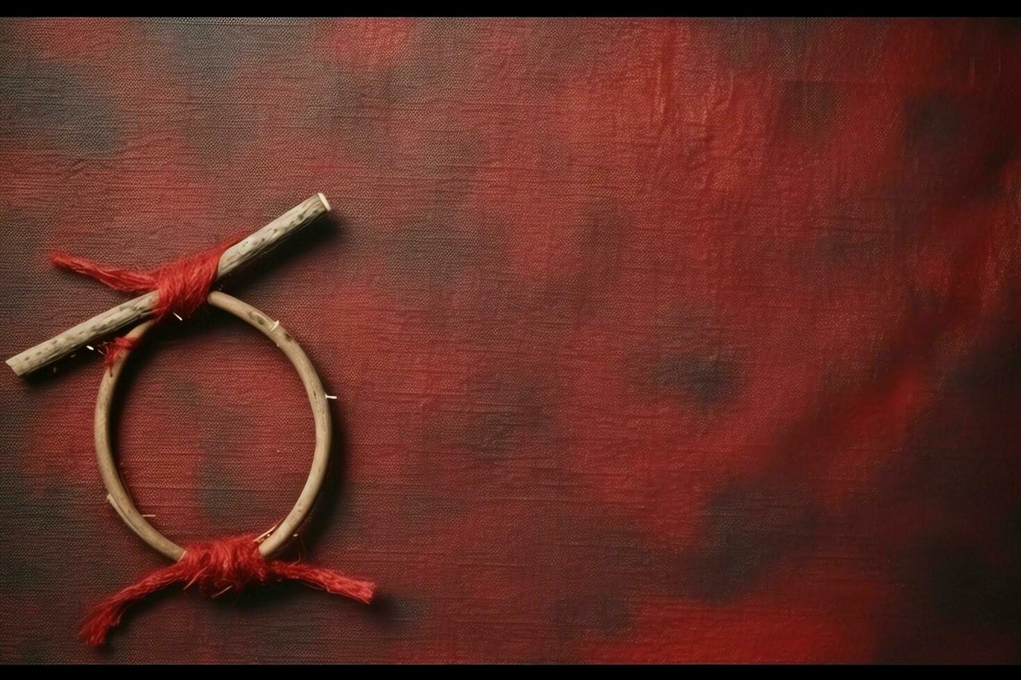 Happy good friday celebration concept with crown of thorns, bible, christian cross and copy space concept by AI Generated photo
