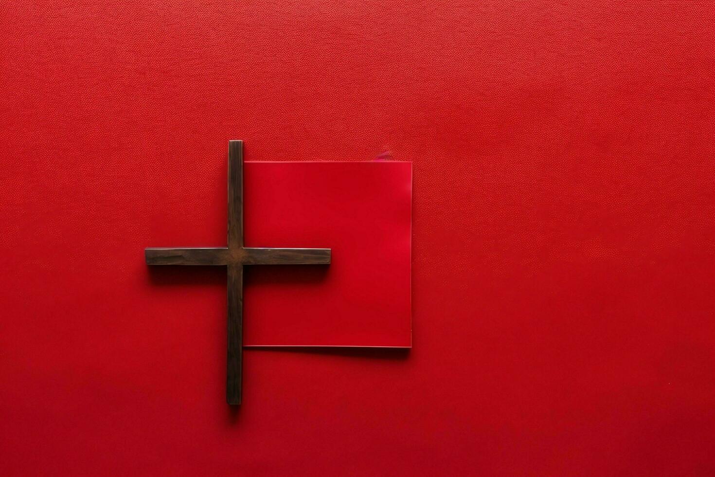 Happy good friday celebration concept with crown of thorns, bible, christian cross and copy space concept by AI Generated photo
