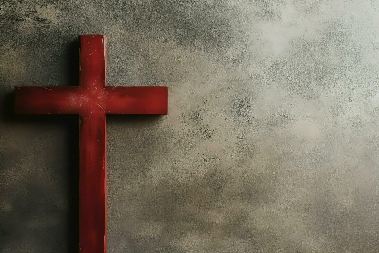 Happy good friday celebration concept with crown of thorns, bible, christian cross and copy space concept by AI Generated photo