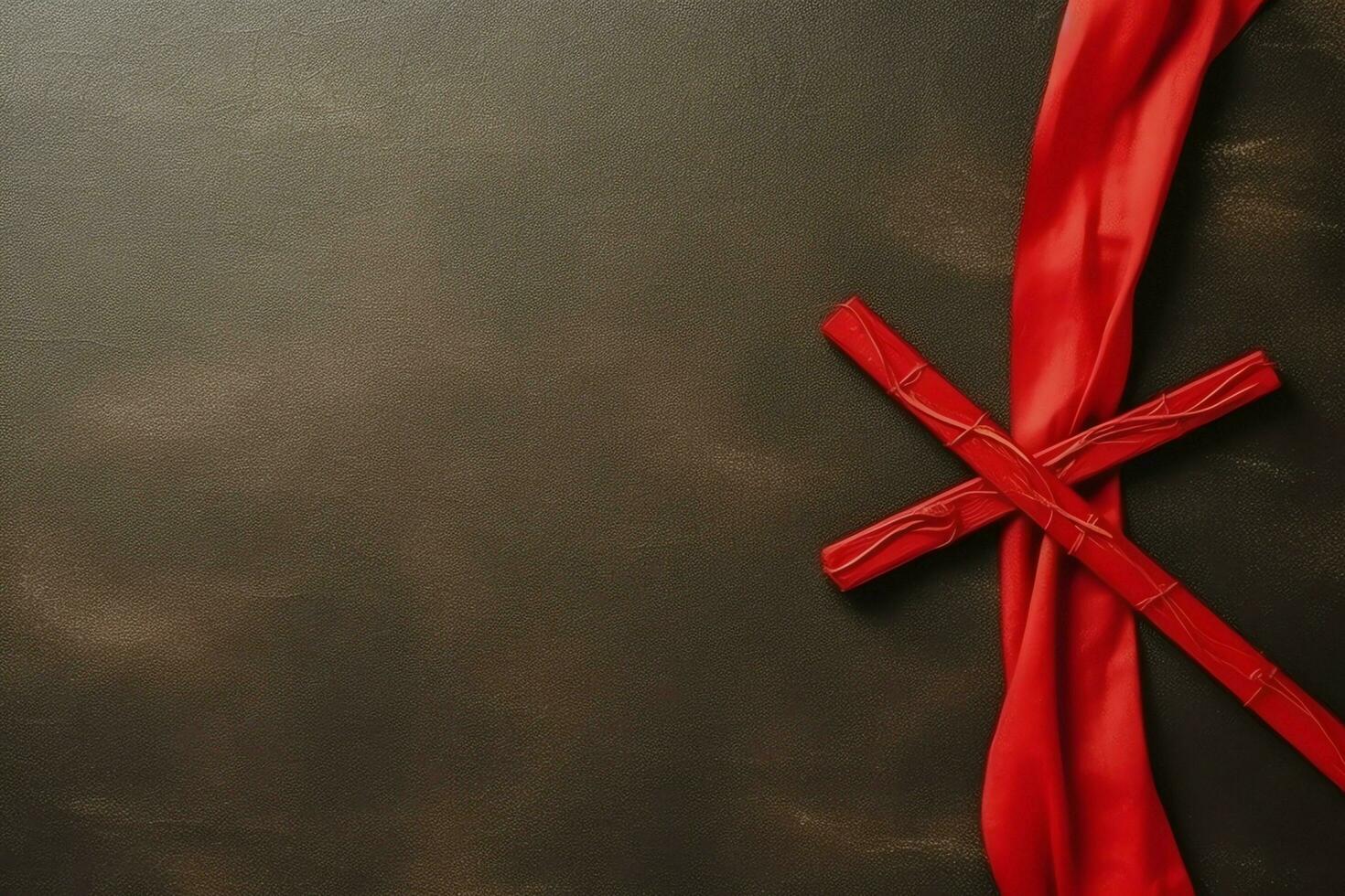 Happy good friday celebration concept with crown of thorns, bible, christian cross and copy space concept by AI Generated photo