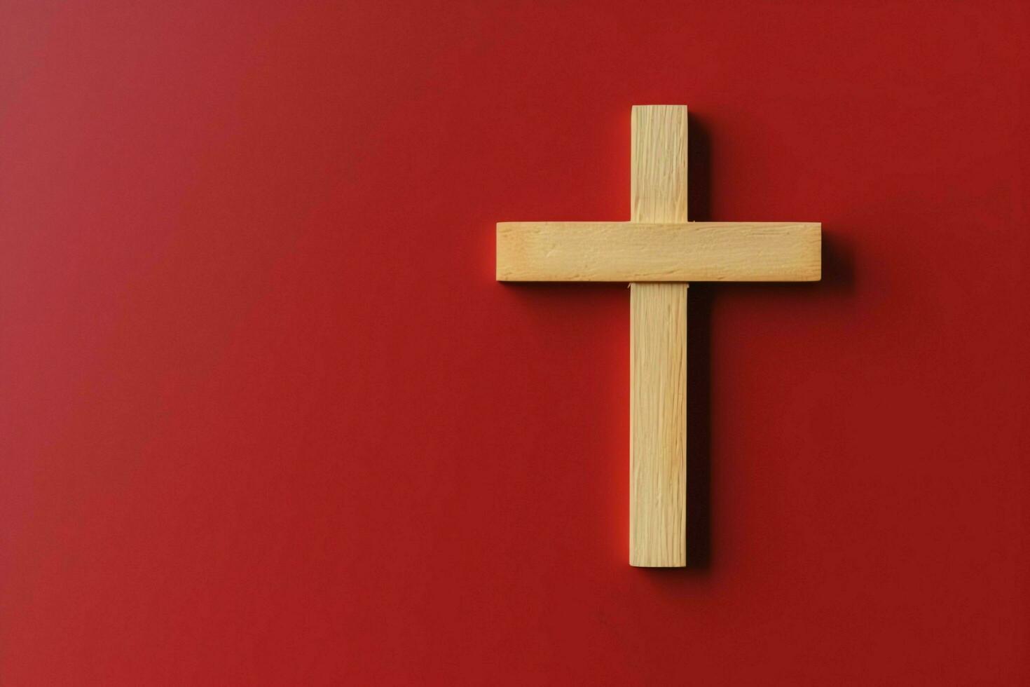 Happy good friday celebration concept with crown of thorns, bible, christian cross and copy space concept by AI Generated photo