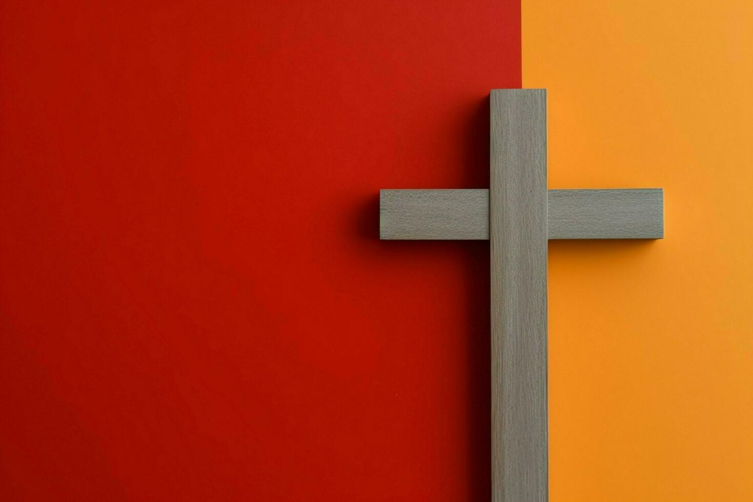 Happy good friday celebration concept with crown of thorns, bible, christian cross and copy space concept by AI Generated photo