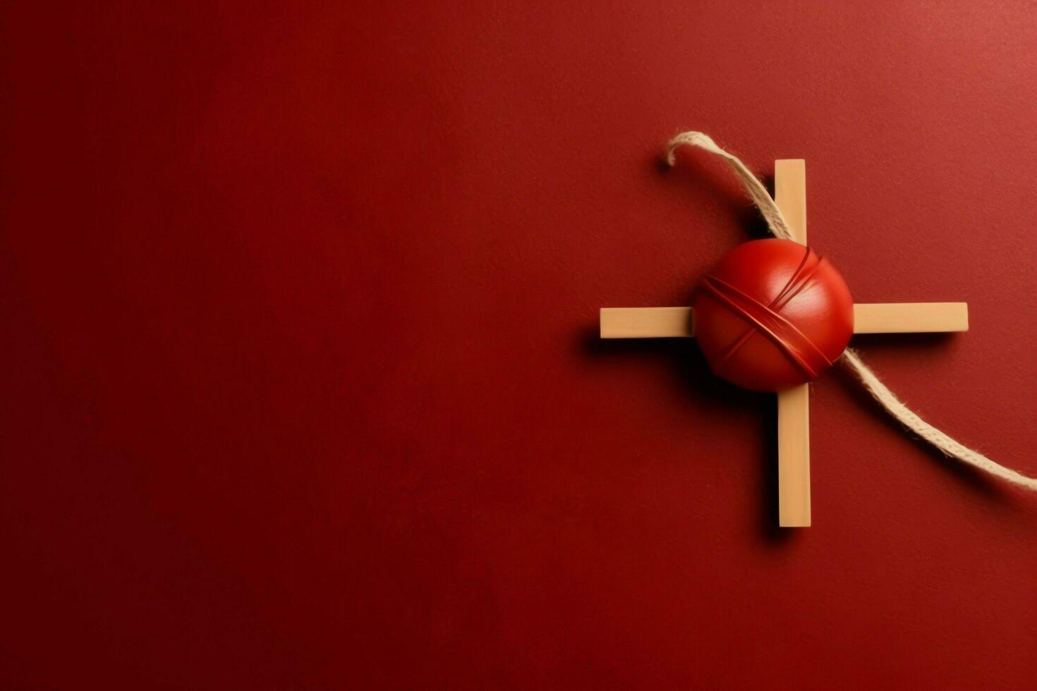 Happy good friday celebration concept with crown of thorns, bible, christian cross and copy space concept by AI Generated photo