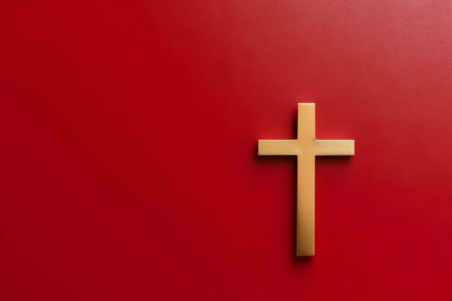 Happy good friday celebration concept with crown of thorns, bible, christian cross and copy space concept by AI Generated photo