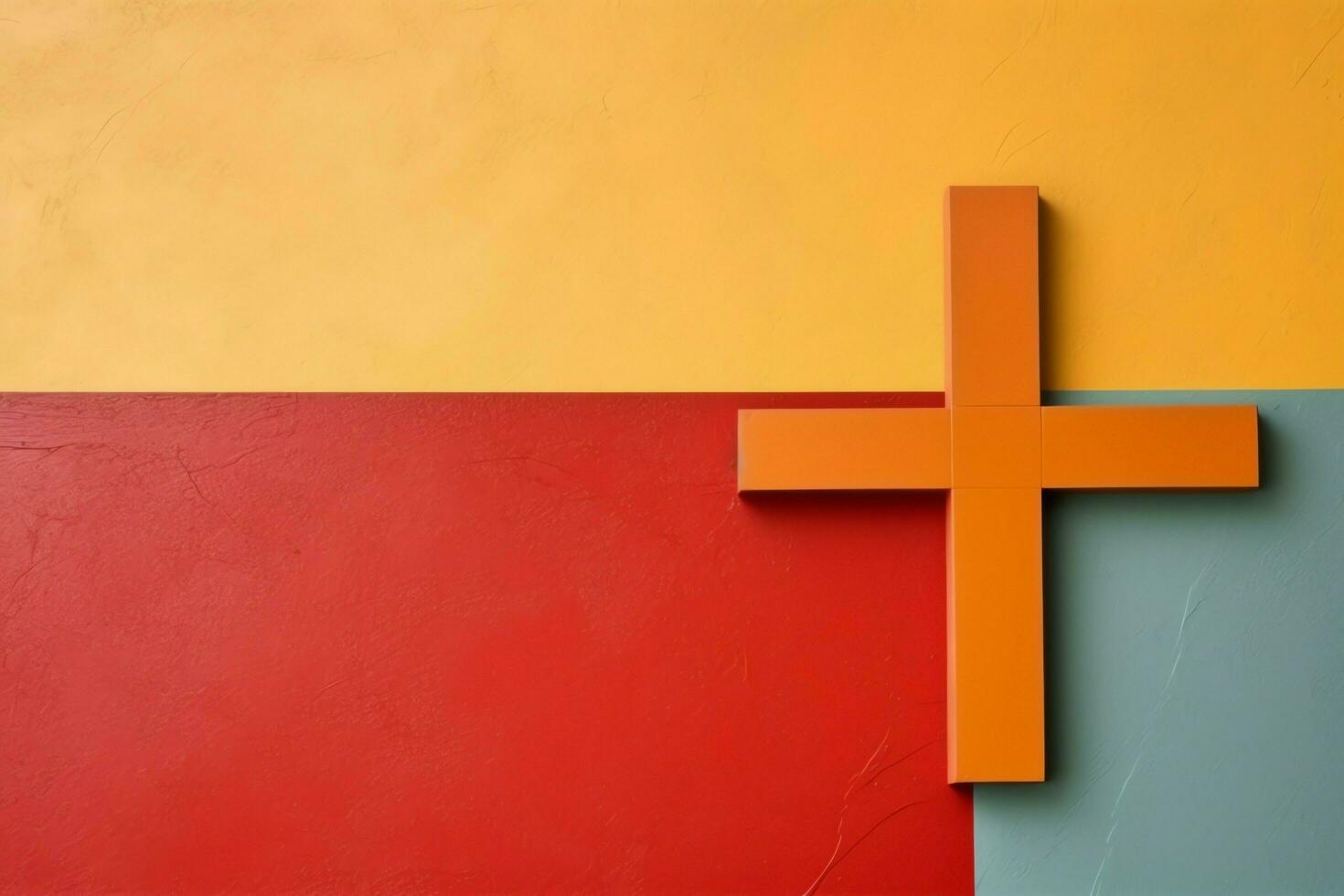 Happy good friday celebration concept with crown of thorns, bible, christian cross and copy space concept by AI Generated photo