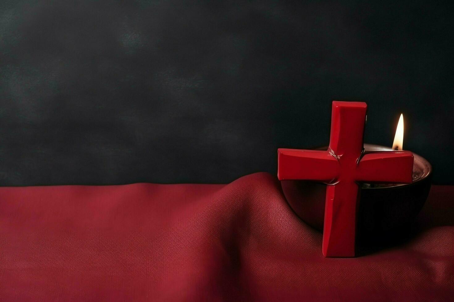 Happy good friday celebration concept with crown of thorns, bible, christian cross and copy space concept by AI Generated photo