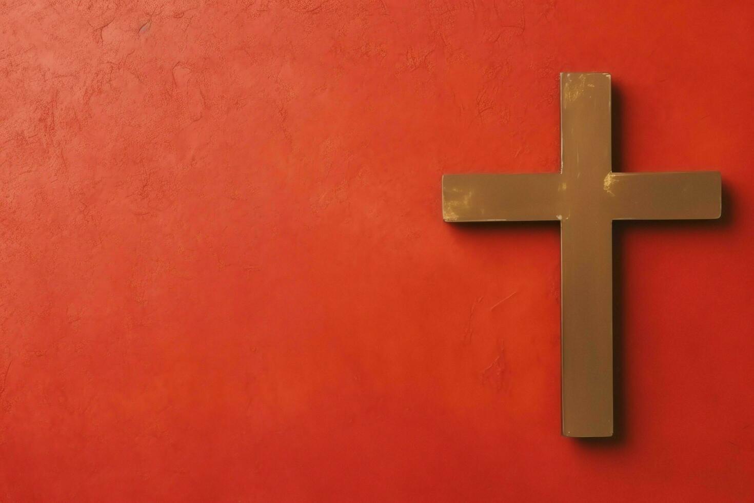 Happy good friday celebration concept with crown of thorns, bible, christian cross and copy space concept by AI Generated photo