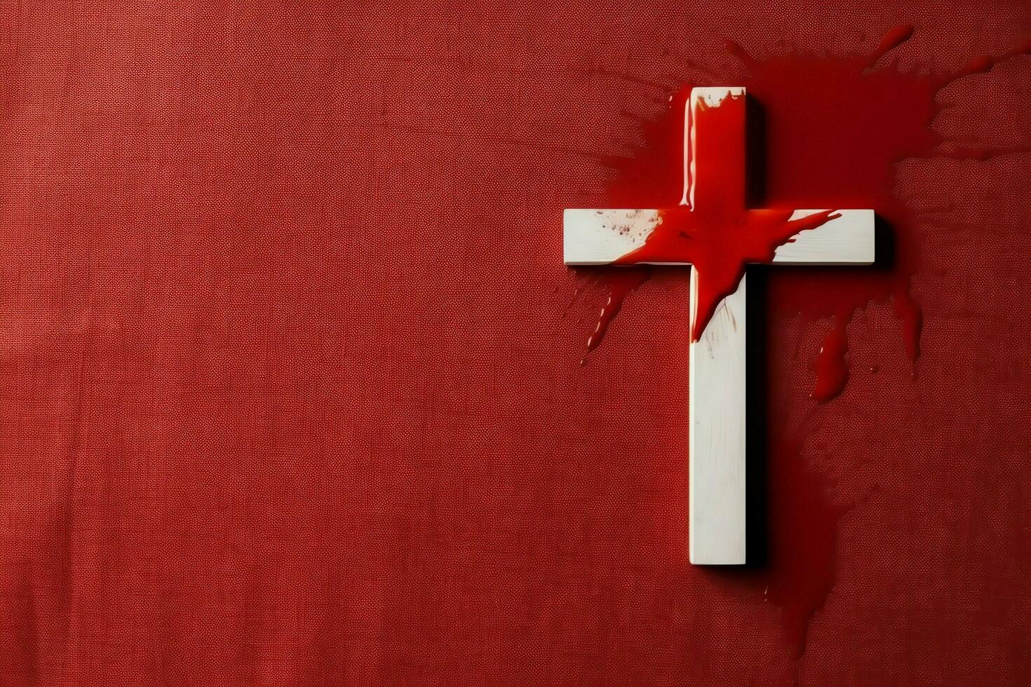 Happy good friday celebration concept with crown of thorns, bible, christian cross and copy space concept by AI Generated photo