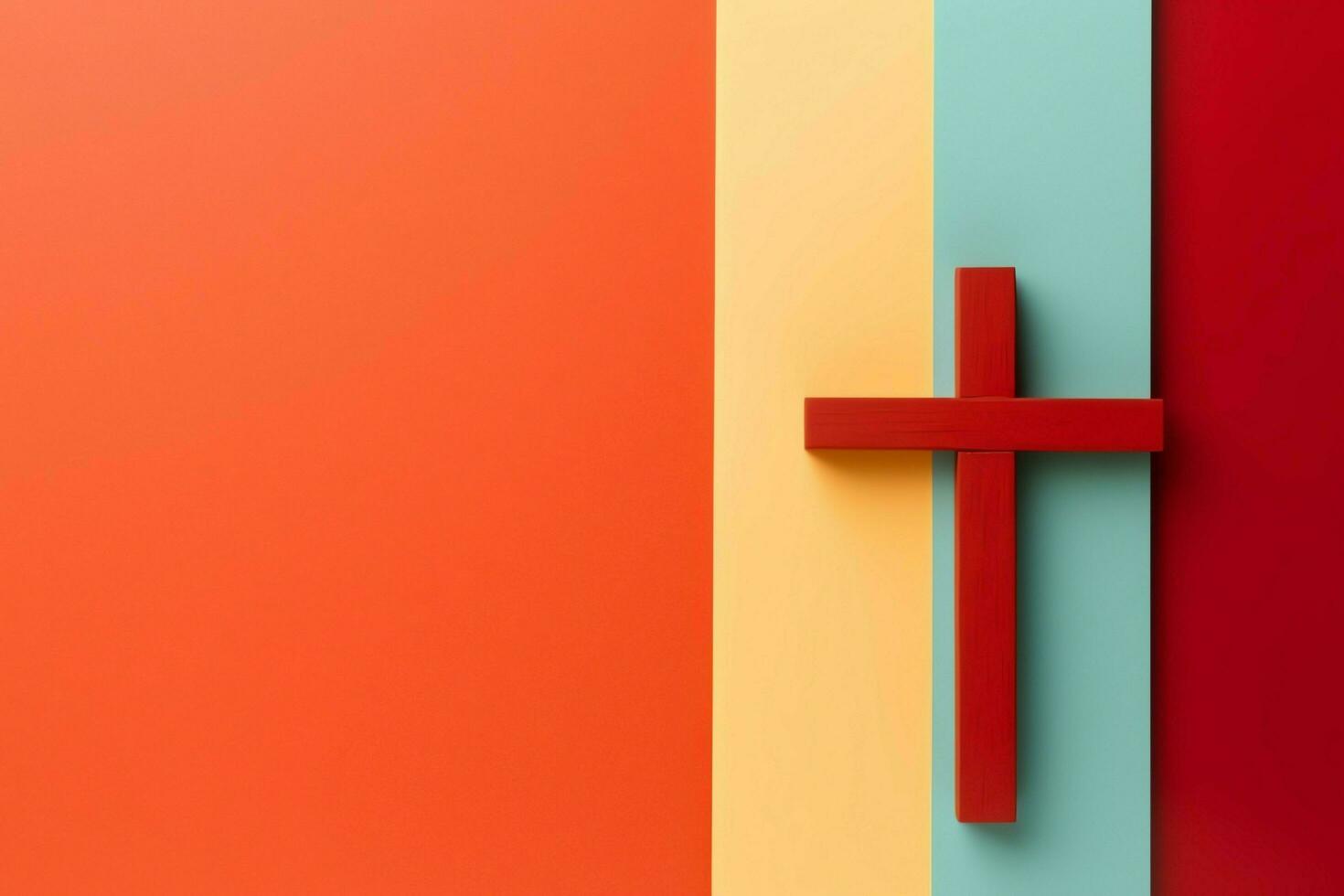 Happy good friday celebration concept with crown of thorns, bible, christian cross and copy space concept by AI Generated photo