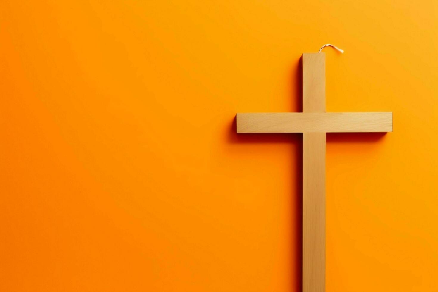 Happy good friday celebration concept with crown of thorns, bible, christian cross and copy space concept by AI Generated photo