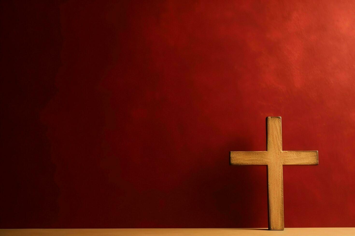 Happy good friday celebration concept with crown of thorns, bible, christian cross and copy space concept by AI Generated photo