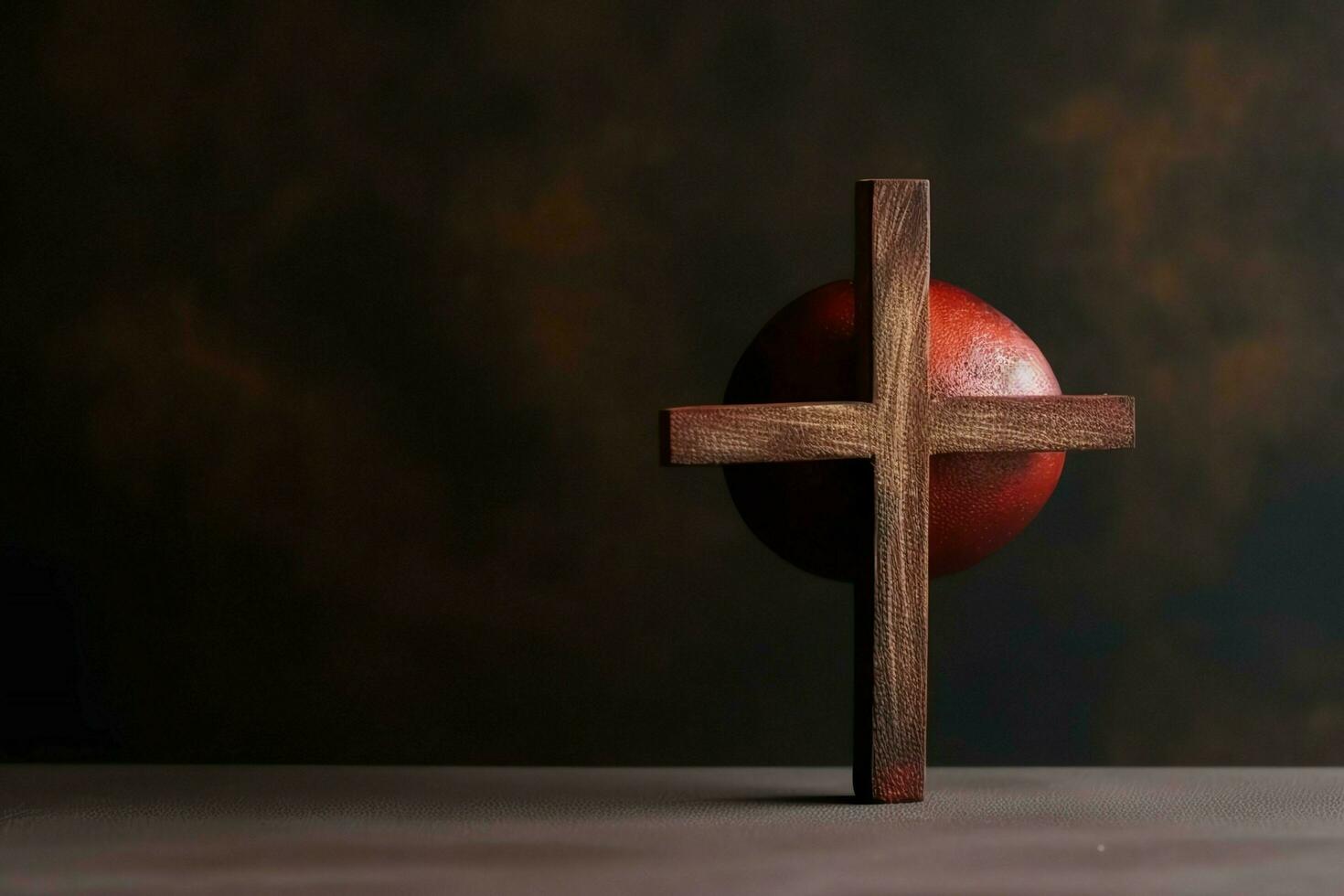 Happy good friday celebration concept with crown of thorns, bible, christian cross and copy space concept by AI Generated photo