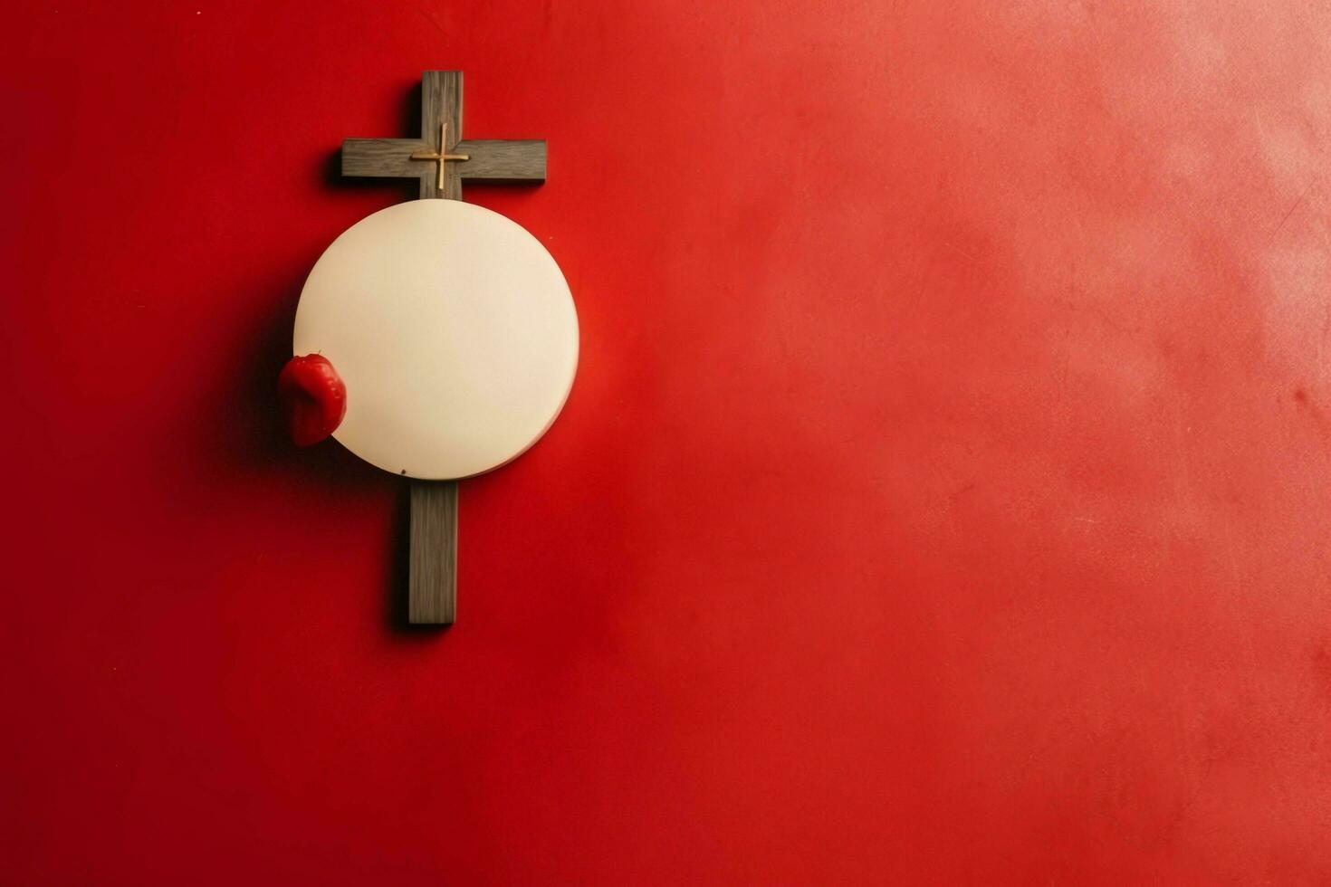 Happy good friday celebration concept with crown of thorns, bible, christian cross and copy space concept by AI Generated photo