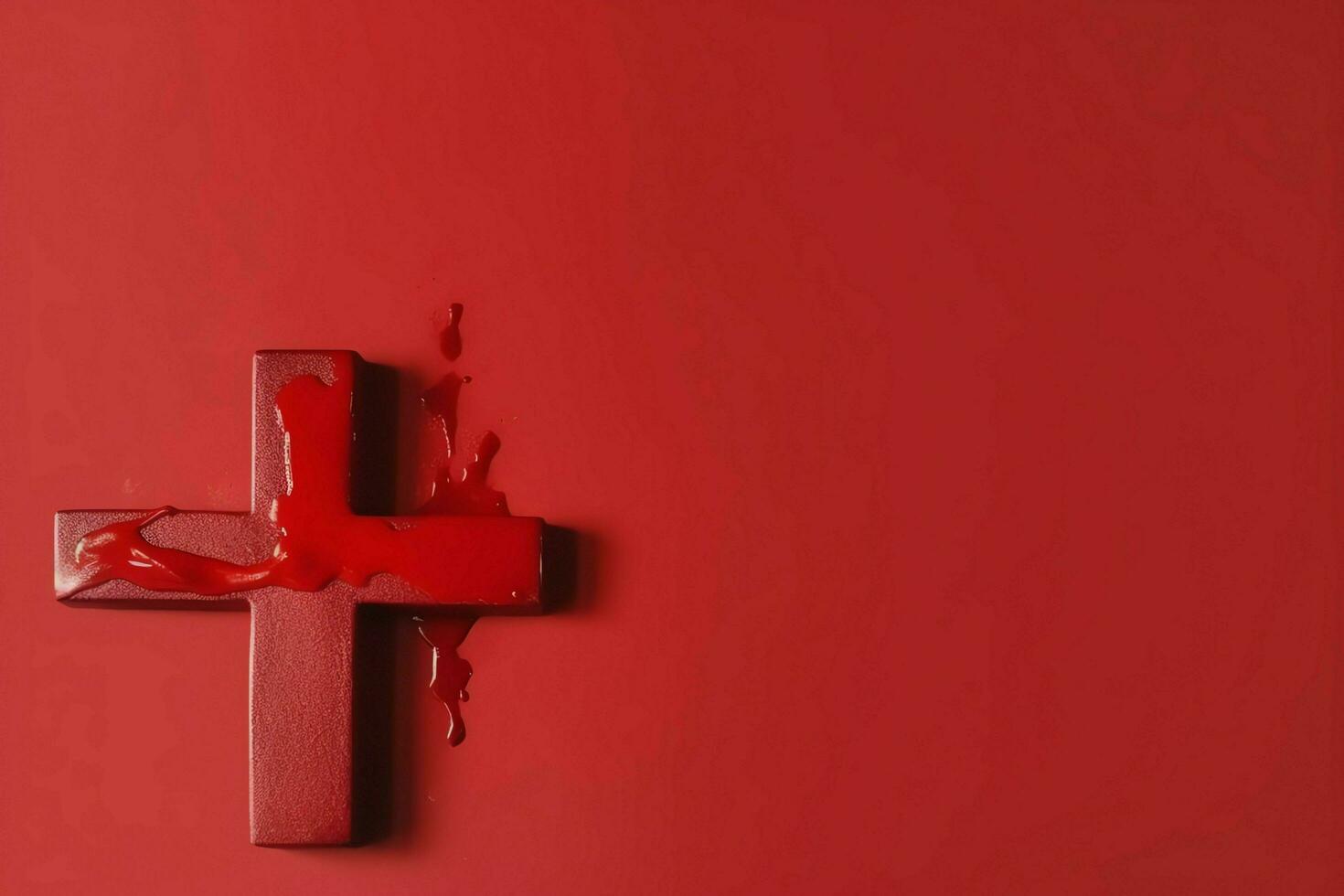 Happy good friday celebration concept with crown of thorns, bible, christian cross and copy space concept by AI Generated photo