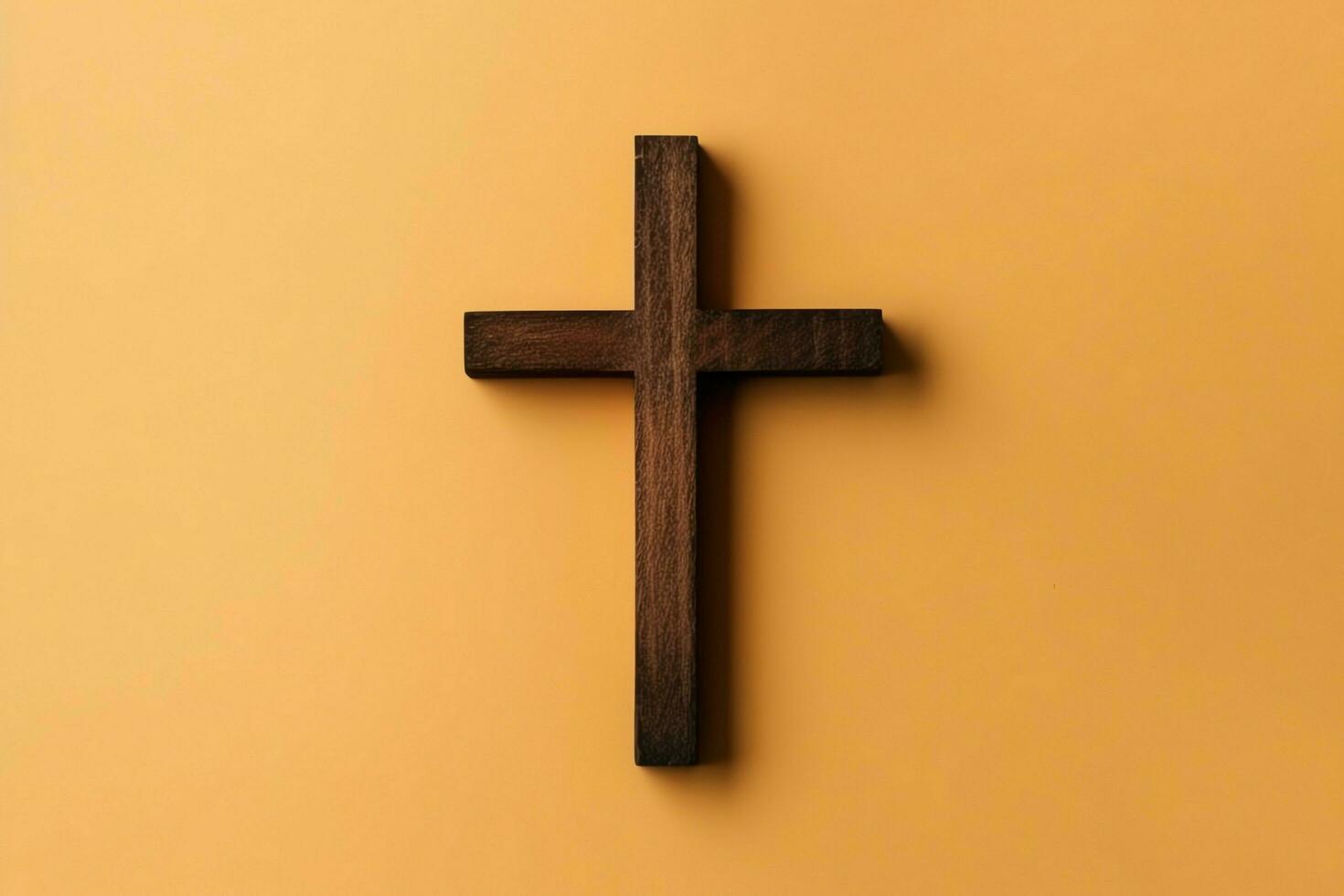 Happy good friday celebration concept with crown of thorns, bible, christian cross and copy space concept by AI Generated photo