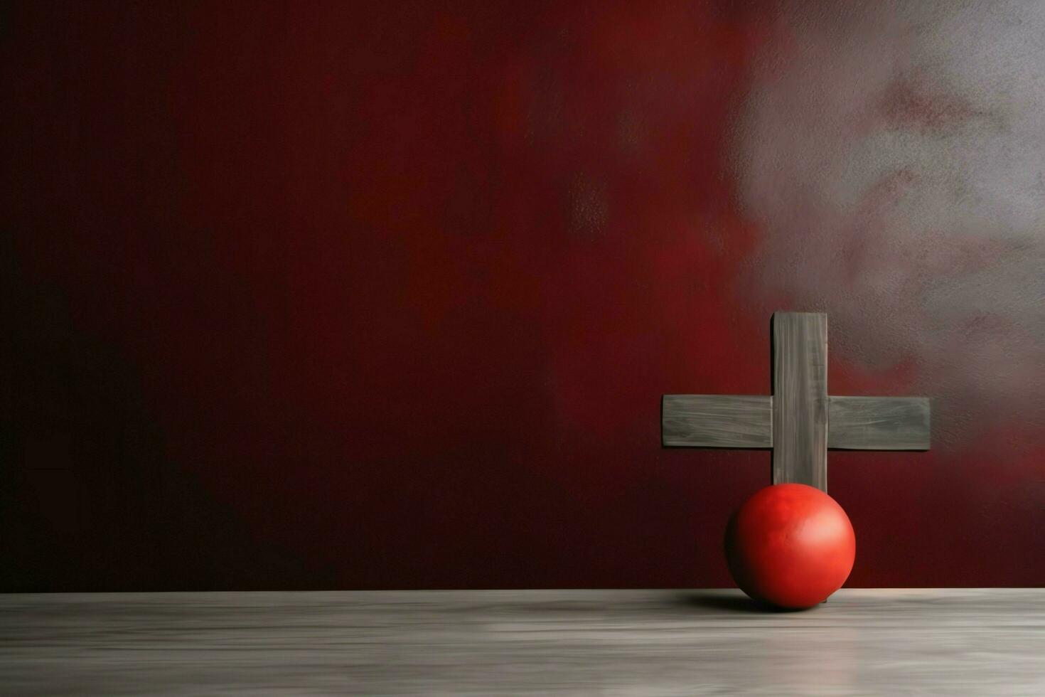 Happy good friday celebration concept with crown of thorns, bible, christian cross and copy space concept by AI Generated photo