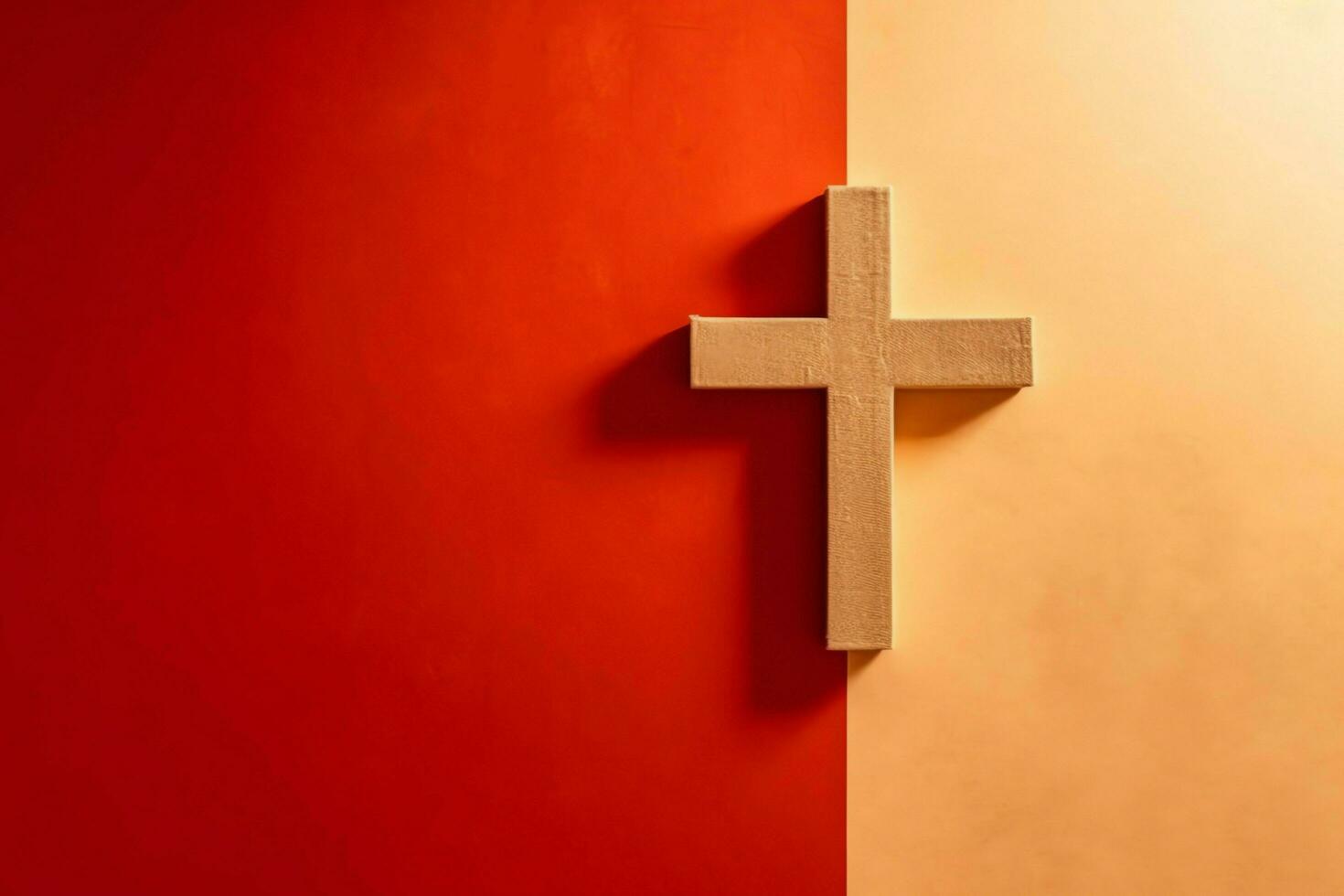 Happy good friday celebration concept with crown of thorns, bible, christian cross and copy space concept by AI Generated photo