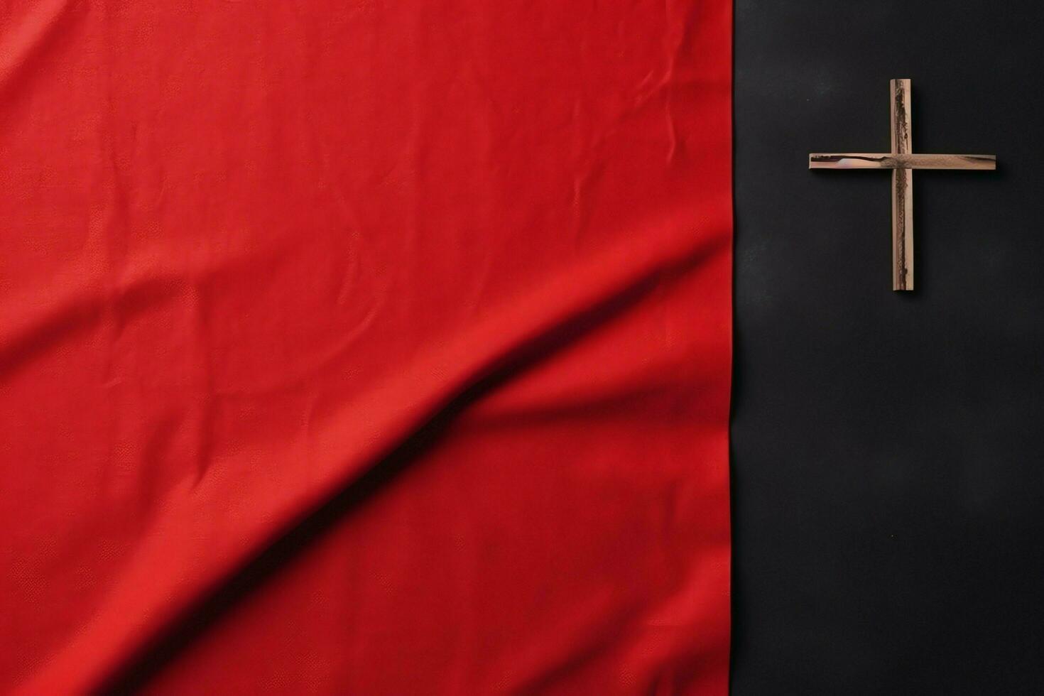 Happy good friday celebration concept with crown of thorns, bible, christian cross and copy space concept by AI Generated photo