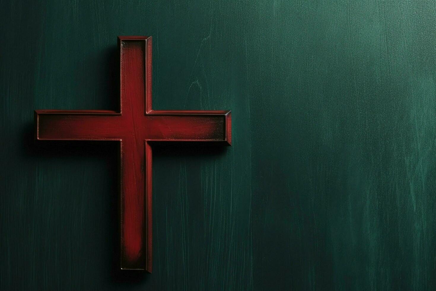 Happy good friday celebration concept with crown of thorns, bible, christian cross and copy space concept by AI Generated photo