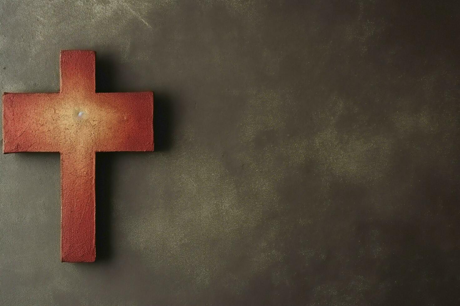 Happy good friday celebration concept with crown of thorns, bible, christian cross and copy space concept by AI Generated photo