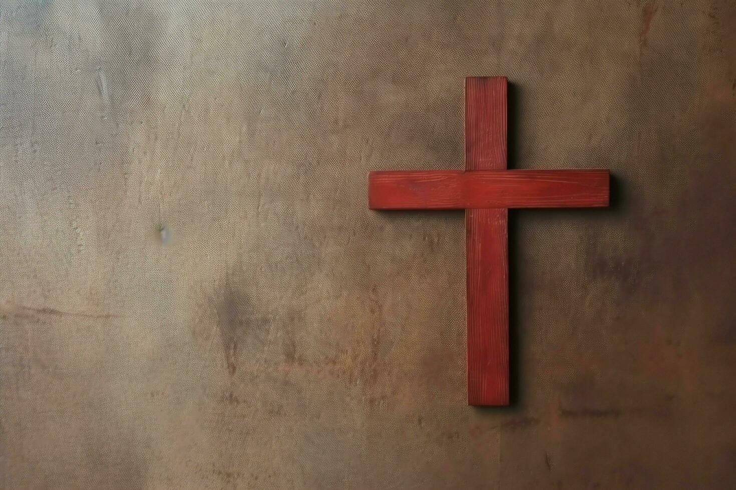 Happy good friday celebration concept with crown of thorns, bible, christian cross and copy space concept by AI Generated photo