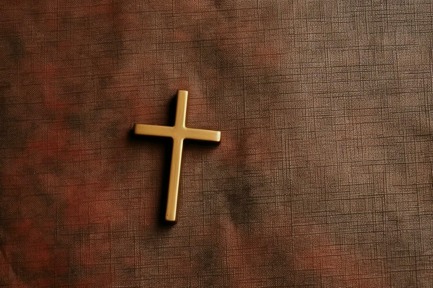 Happy good friday celebration concept with crown of thorns, bible, christian cross and copy space concept by AI Generated photo