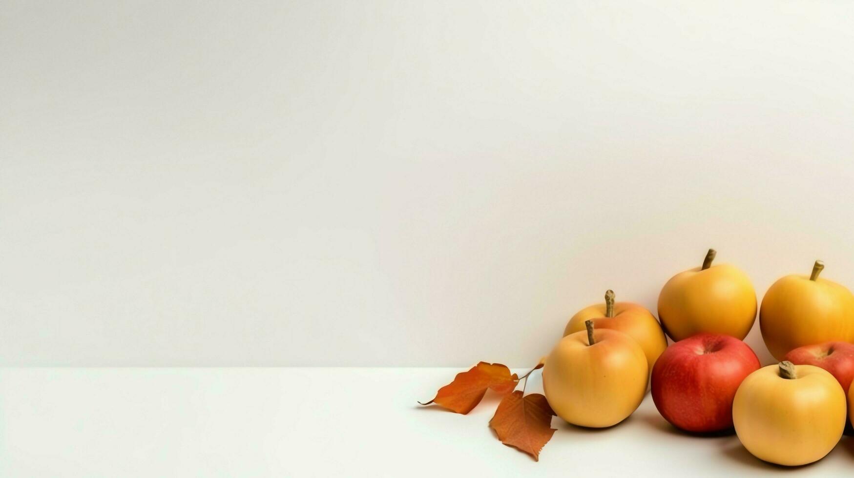 Thanksgiving day or autumn composition with pumpkin, oranges, leaves or chicken. Thanksgiving food concept by AI Generated photo