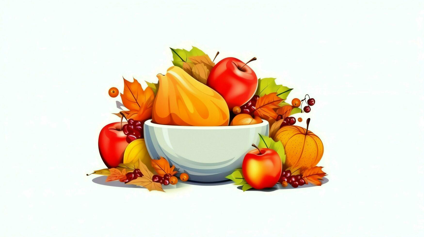 Thanksgiving day or autumn composition with pumpkin, oranges, leaves or chicken. Thanksgiving food concept by AI Generated photo