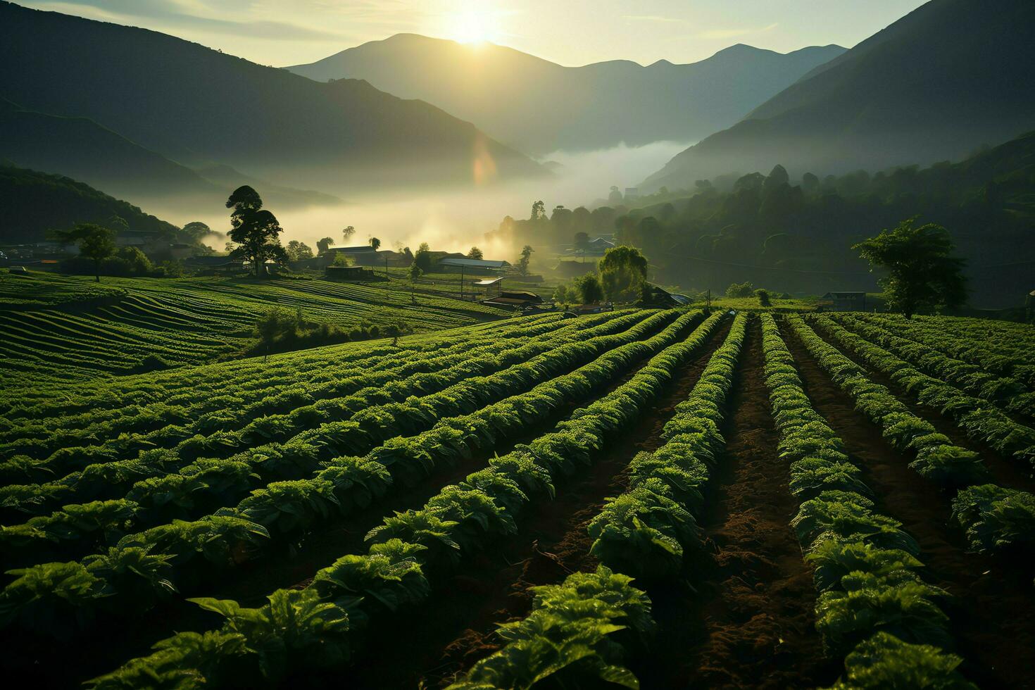 beautiful-view-of-a-tea-field-plantation-vineyard-farm-or-strawberry-garden-in-the-green-hills-at-sunrise-concept-by-ai-generated-free-photo.jpg