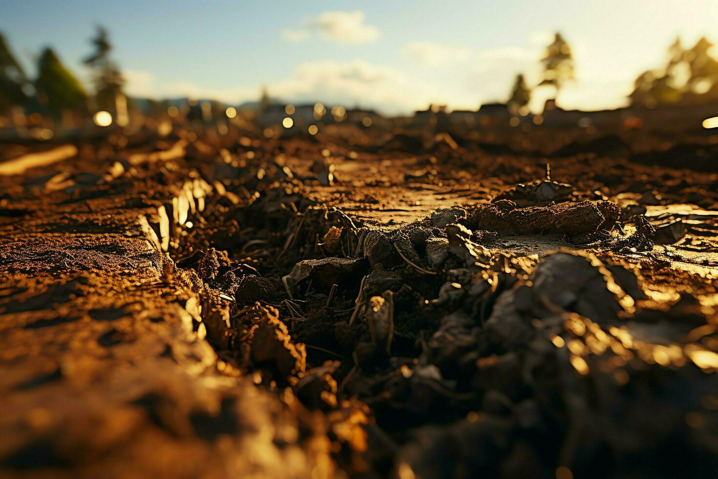 hermosa ver de un té campo plantación, viñedo granja o fresa jardín en el verde colinas a amanecer concepto por ai generado foto