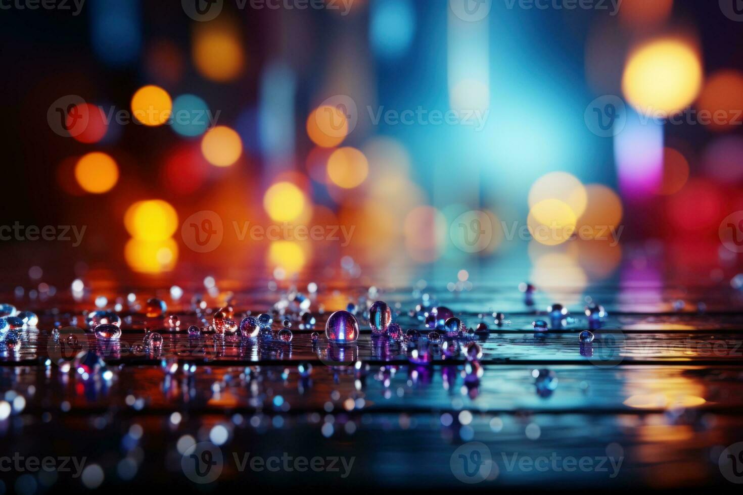Abstract colorful fun vibe  vibrant color bokeh background. photo