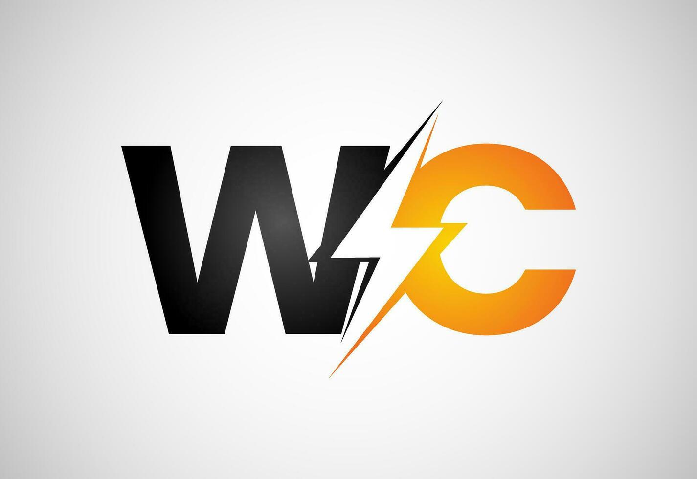 Initial Letter W C Logo Design Vector. Graphic Alphabet Symbol For Corporate Business vector