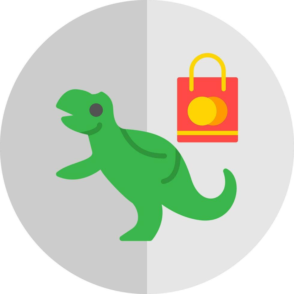 compras dinosaurio vector icono diseño