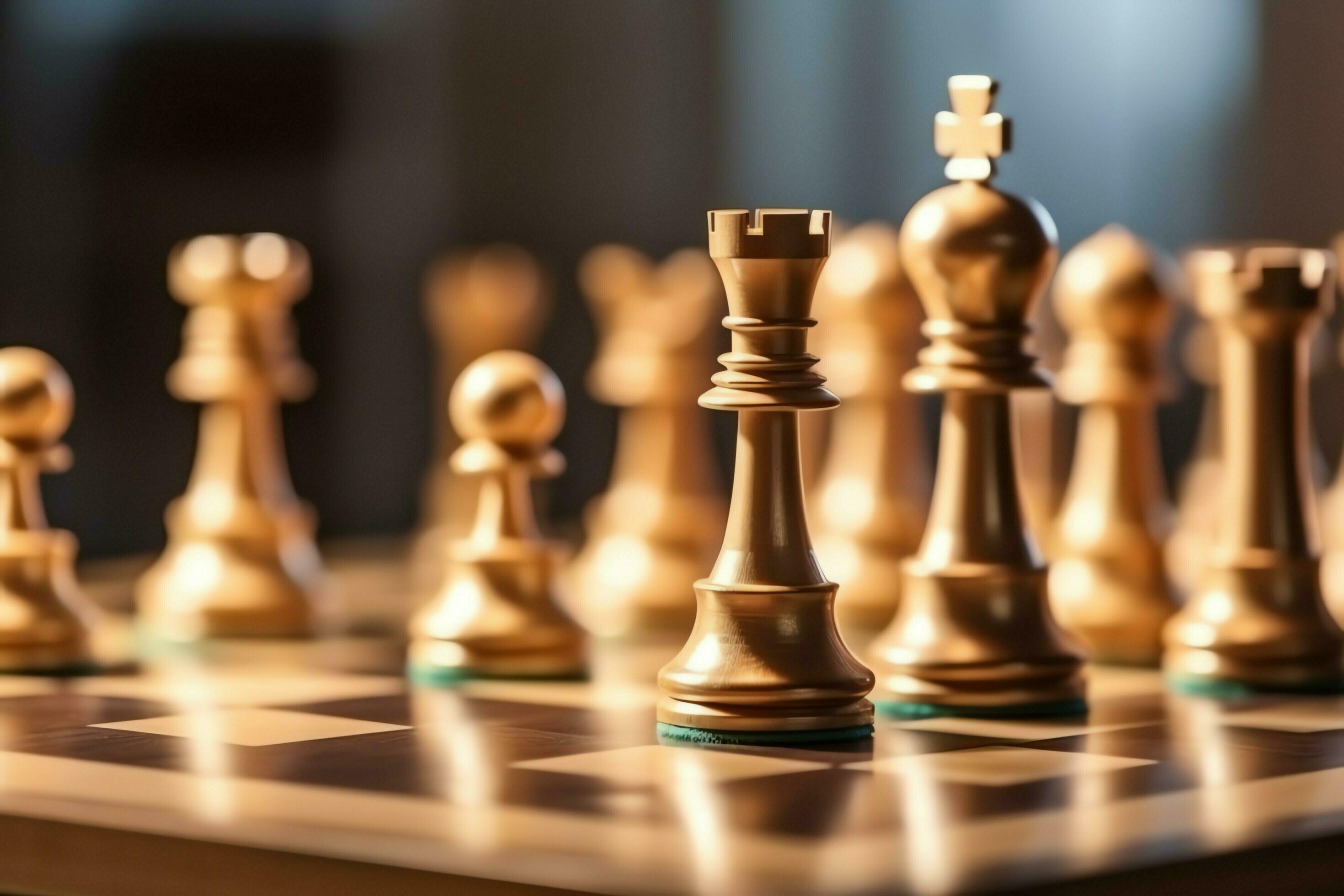 Premium AI Image  Checkmate A decisive business strategy ends the