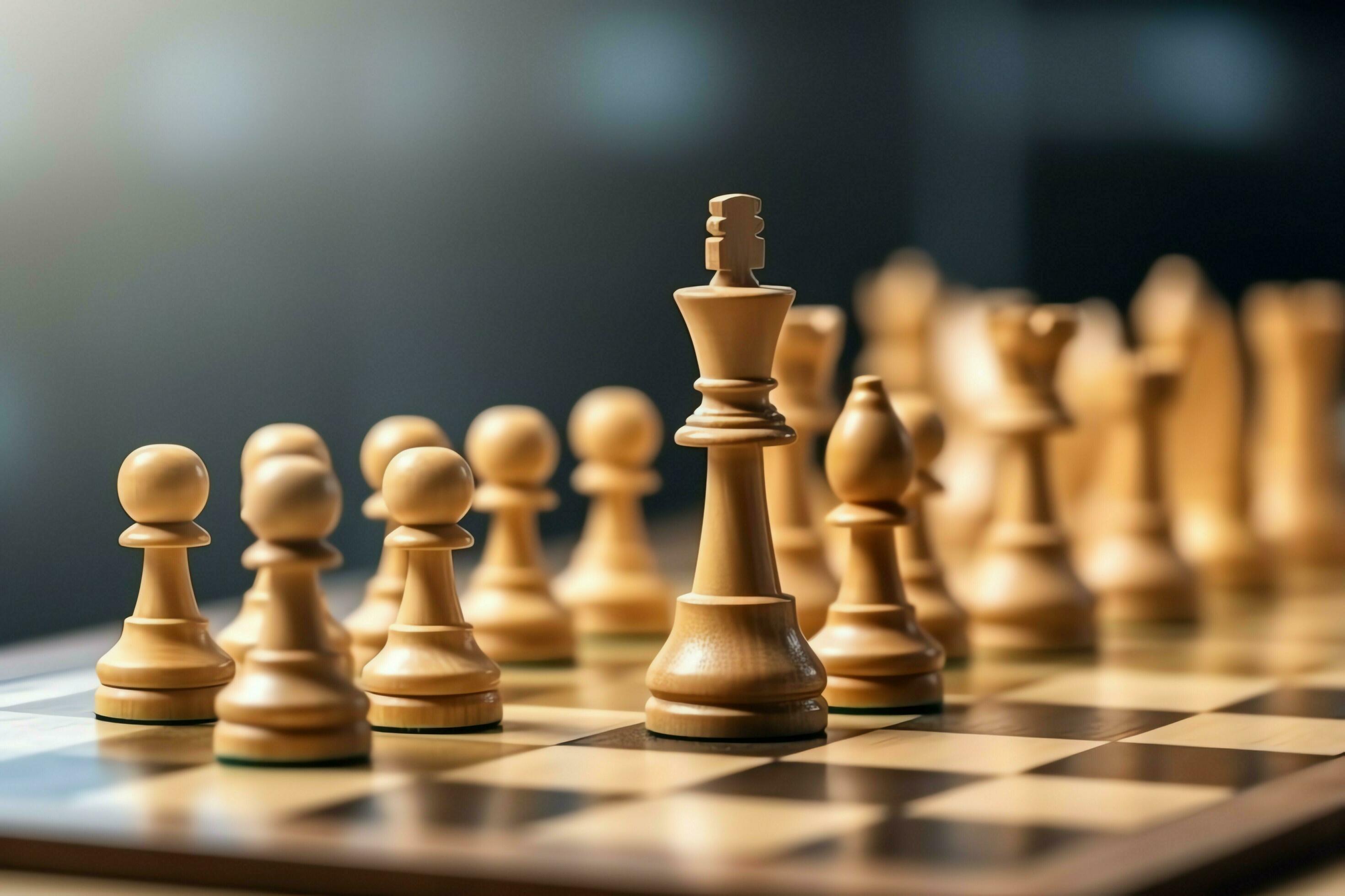 Chess game business strategy concept