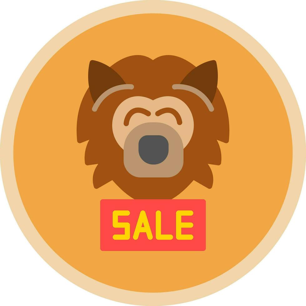 Sale Werewolf Vector Icon Design