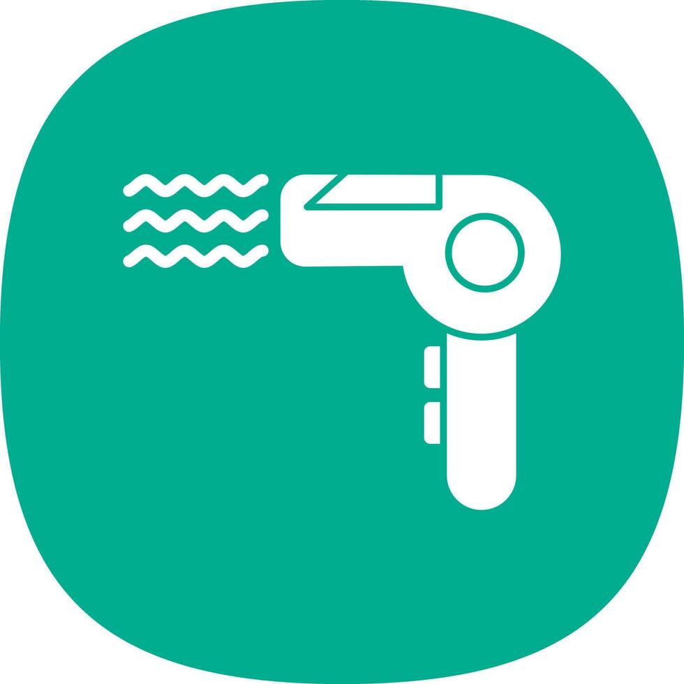 Hair Dryer Vector Icon Design