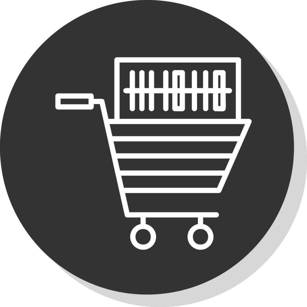 compras código de barras vector icono diseño